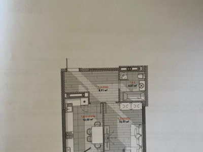 Apartament cu 1 cameră, 45 mp, complexul Solaris. Achitare în rate! 