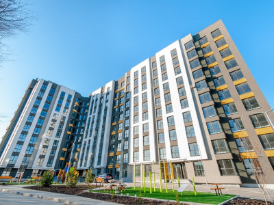 Apartament cu 1 cameră, 36mp, bloc nou, Botanica, SkyHouse, Băcioii Noi.