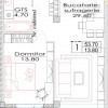 Telecentru, str. Ialoveni, Estate SunRise, apartament cu 1 cameră+living, 53,7 m thumb 4