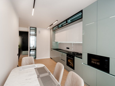 Apartament cu 2 camere + living, bloc nou, reparație, Ialoveni.