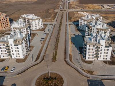Vanzare apartament cu 1 cameră, Satul German, 45 mp, variantă albă. 