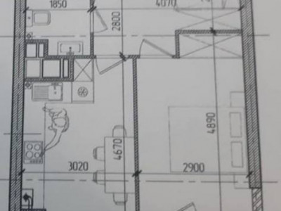 Квартира с 1 комнатой + гостиная, ул. Диминеций, Ботаника, Кишинёв.