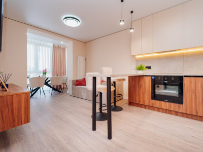 Centrul orașului, str. Vlaicu Pîrcălab, apartament cu 1 cameră și living. 