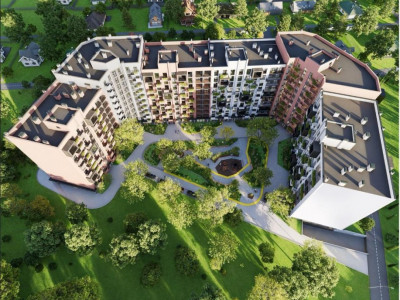 În rate pe 6 ani! Bosco Residenza, 1 cameră+living, 44,37 mp, Bl. 4.