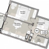 Apartament în rate de la dezvoltator! 1 cameră+living, 51 mp, bl. 2. thumb 2