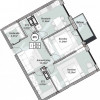 Bosco Residenza, 2 camere+living, 64,3 mp, Bl. 5. Achitare în rate! thumb 2