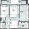 В рассрочку на 6 лет! Bosco Residenza, 2 комнаты + гостиная, 68,9 м², блок 6. thumb 2