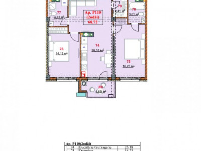 Apartament în rate de la dezvoltator! 2 camere+ living și terasă, Grenoble.