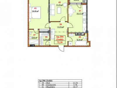 Apartament în rate de la dezvoltator! 2 camere+ living și terasă, Grenoble.