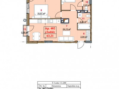 Apartament în rate de la dezvoltator! Durlești Residence, 2 camere, 67,08 mp.