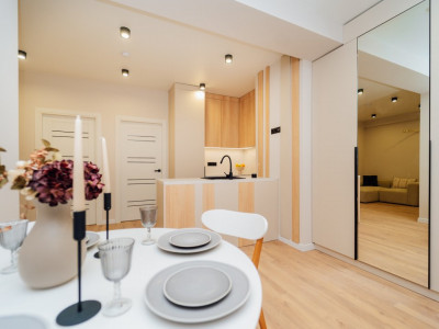 Apartament modern de 2 camere+living în Complexul Ecovzor–Poșta Veche, Iazului.