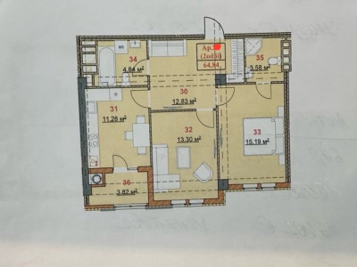 Apartament cu 2 camere + living - cartierul Cluj