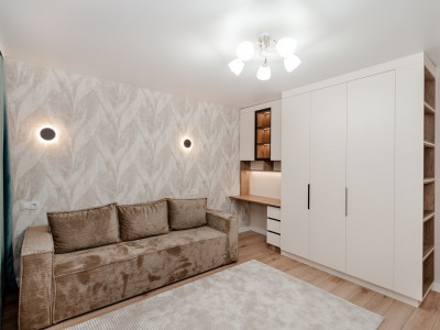 Apartament cu 2 camere și living, seria 143, Ciocana, Mihai Sadoveanu. 