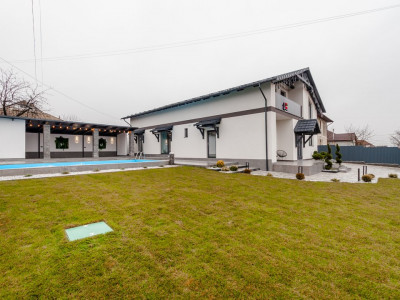 Casă modernă în 2 nivele cu piscină, Cojușna, str. Constructorilor.