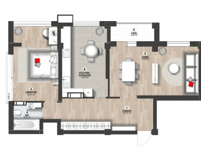 Дурлешты, ул. Картуша — 2 комнаты, новострой, белый вариант!