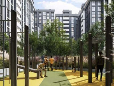 2-комнатная квартира с living-зоной, 70.53 м² — Colina Verdi Residence 3