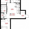 ЖК Alpha Residence, 2х комнатная квартира с ливингом, 79,45 кв.м. thumb 3