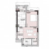 ЖК Colina Residence, однокомнатная квартира с ливингом, 52 кв.м. thumb 2