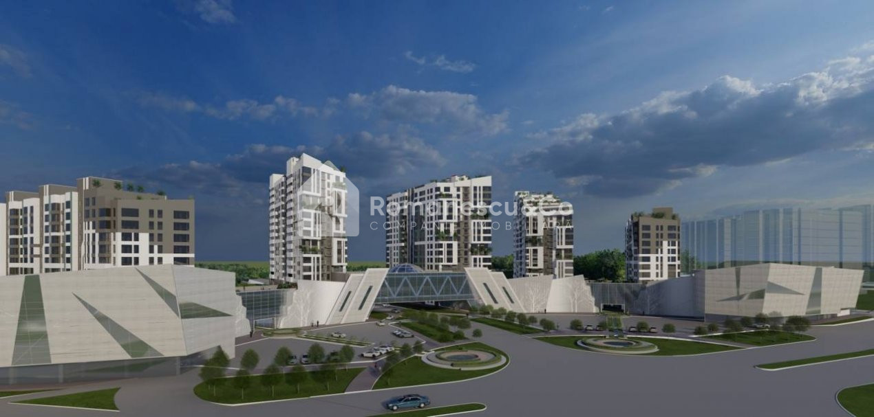 Apartament cu 1 camera 36,5m varianta alba bloc nou complex Cluj Lagmar 1