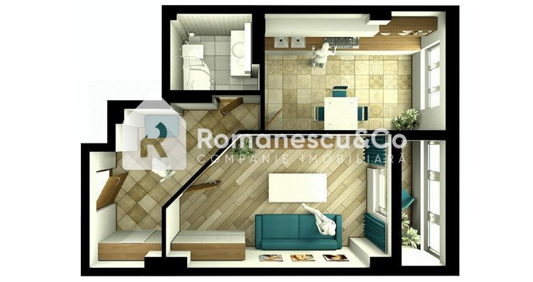 Vânzare apartament cu 1 cameră, Telecentru, str. Miorița, prima linie! 2