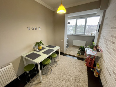 Vânzare apartament cu 1 cameră în bloc nou cu reparație, Durlești.