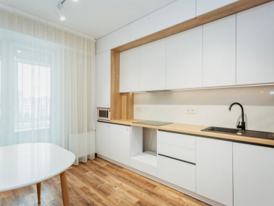 Vânzare apartament cu 1 cameră și living, bloc nou, reparație euro, Botanica!
