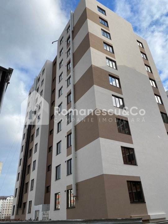 Apartament cu 3 camere, 72 mp, bloc nou, variantă albă, Durlești, Chișinău. 2