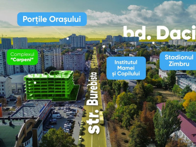 1 комнатная квартира в рассрочку от застройщика! Ботаника, Буребиста!