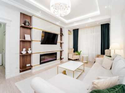 Роскошная 3х комнатная квартира в элитном жилом комплексе Чокырлией.