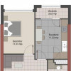 Apartament în rate de la dezvoltator! 1 cameră+living, Dimineții, Sky House! thumb 3